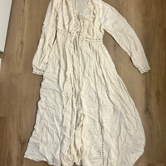 Long Sleeve Open-Front Cover Up - Picture 3 of 4